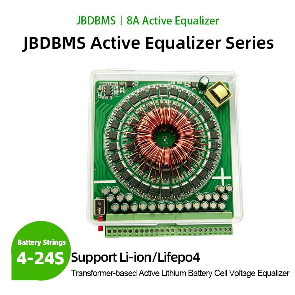 Battery Equalizer Balancer - JBDBMS 4-24S 8A Активный балансировщик батарей,