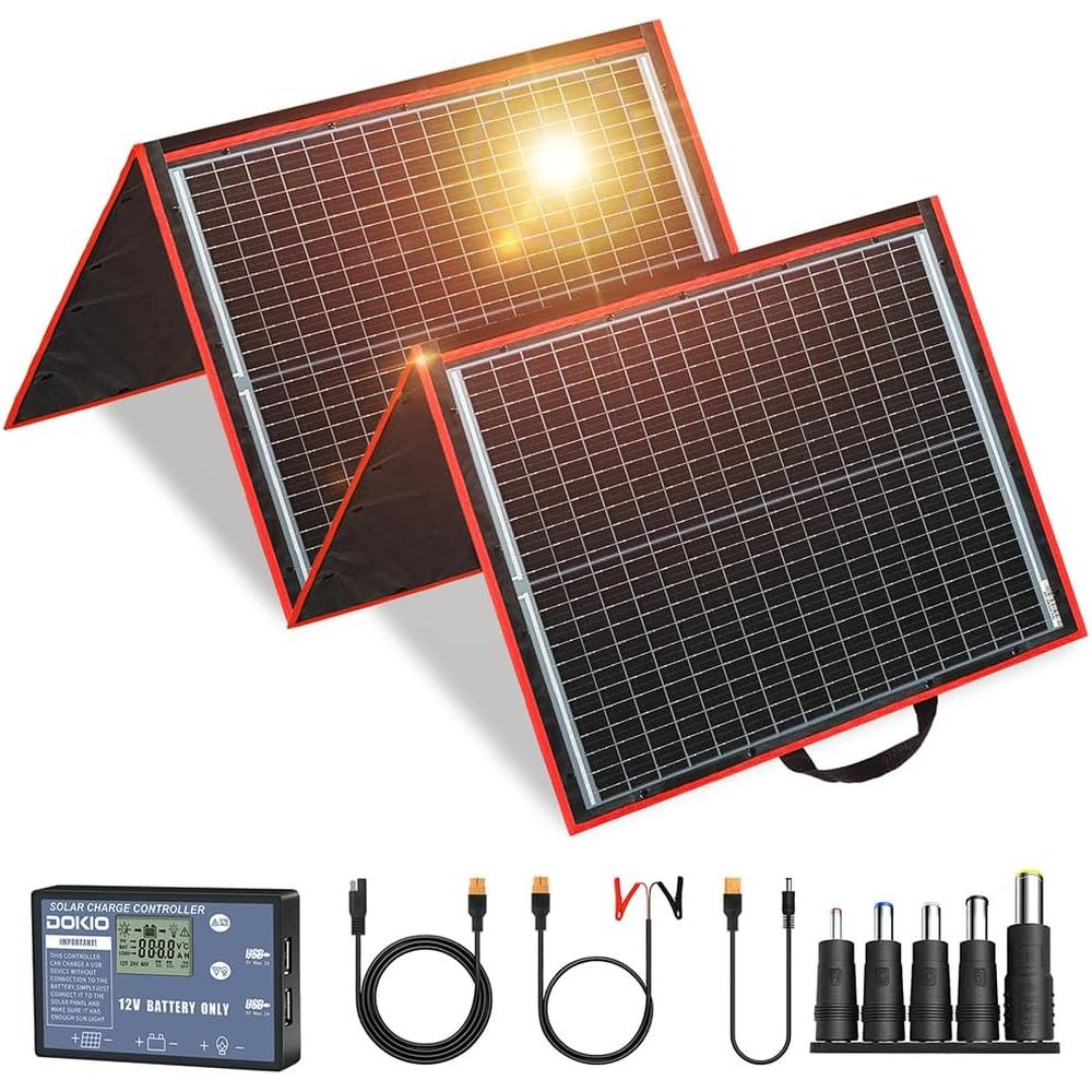 Solar Panel Monocrystalline - Портативный складной солнечный комплект 150 Вт,