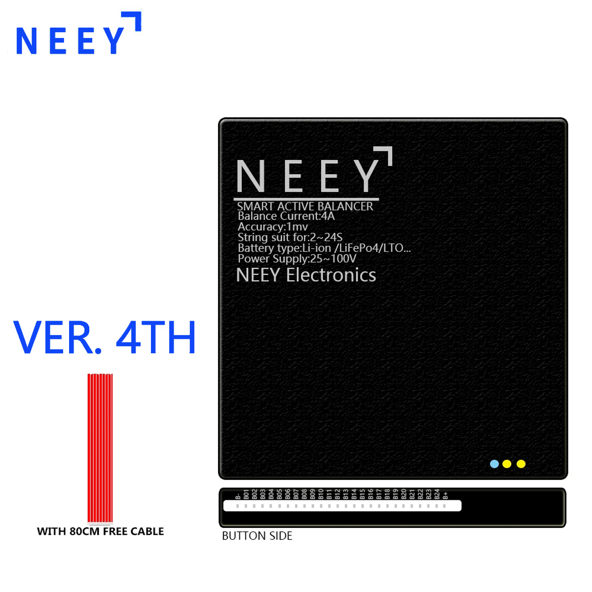 Активный балансир NEEY 4A для  – обзор и цена Battery Equalizer Balancer