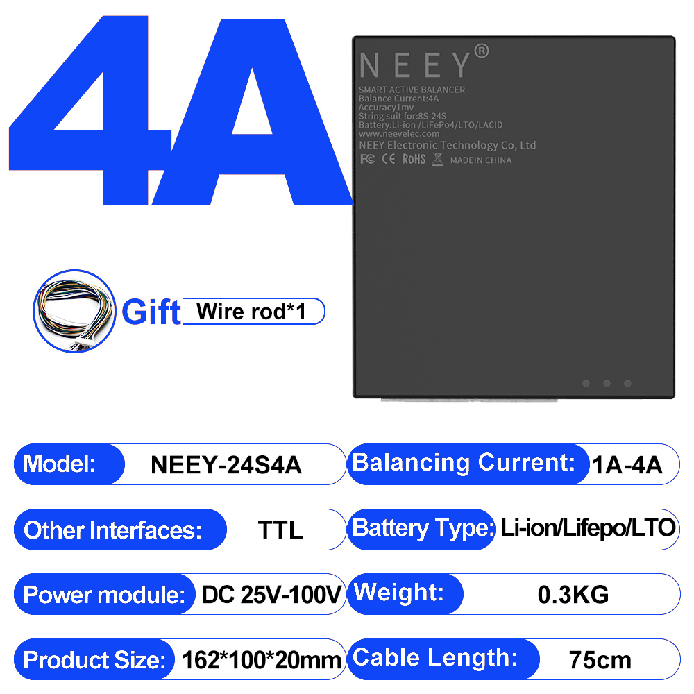 Активный балансир NEEY 4A для  – обзор и цена Battery Equalizer Balancer