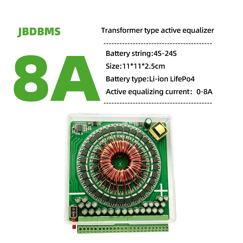 JBDBMS 4-24S 8A Активный балан – обзор и цена Battery Equalizer Balancer
